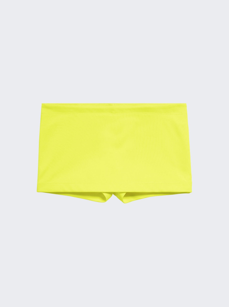 Mini Cycling Skirt Neon Yellow 1