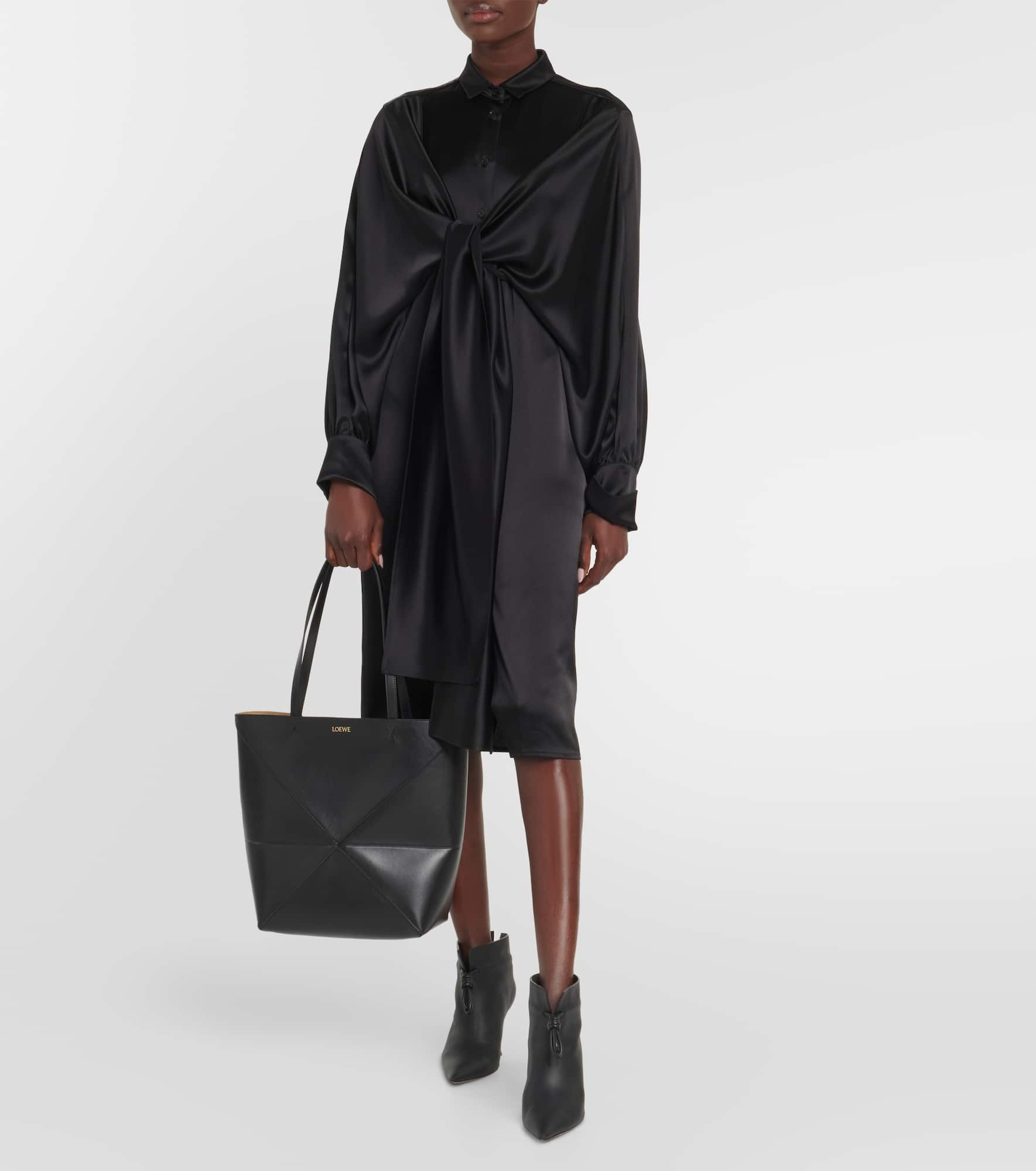 Puzzle Fold Medium leather tote bag - 5