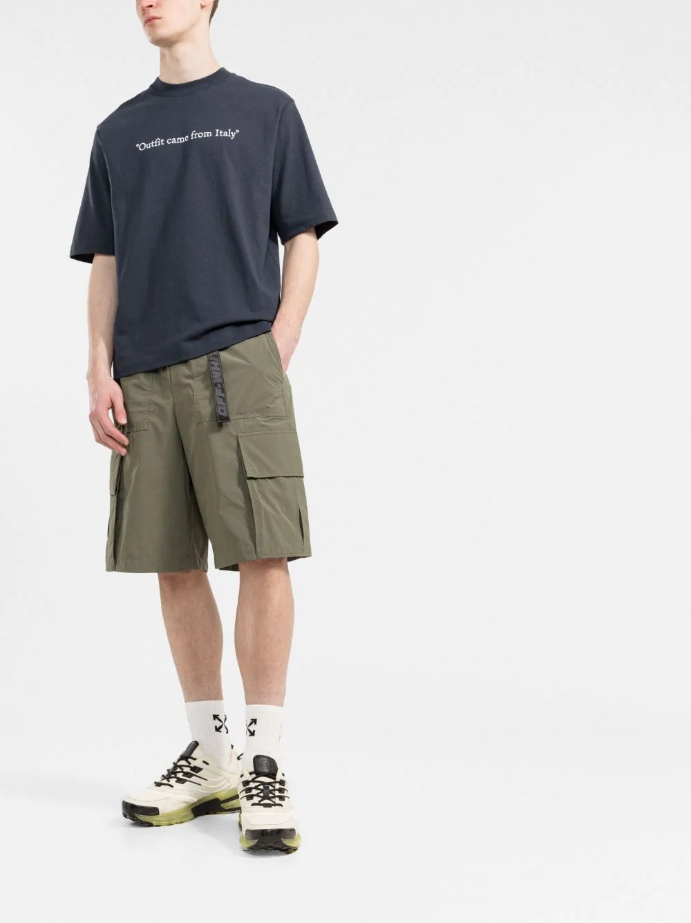 industrial-belt cargo shorts - 2
