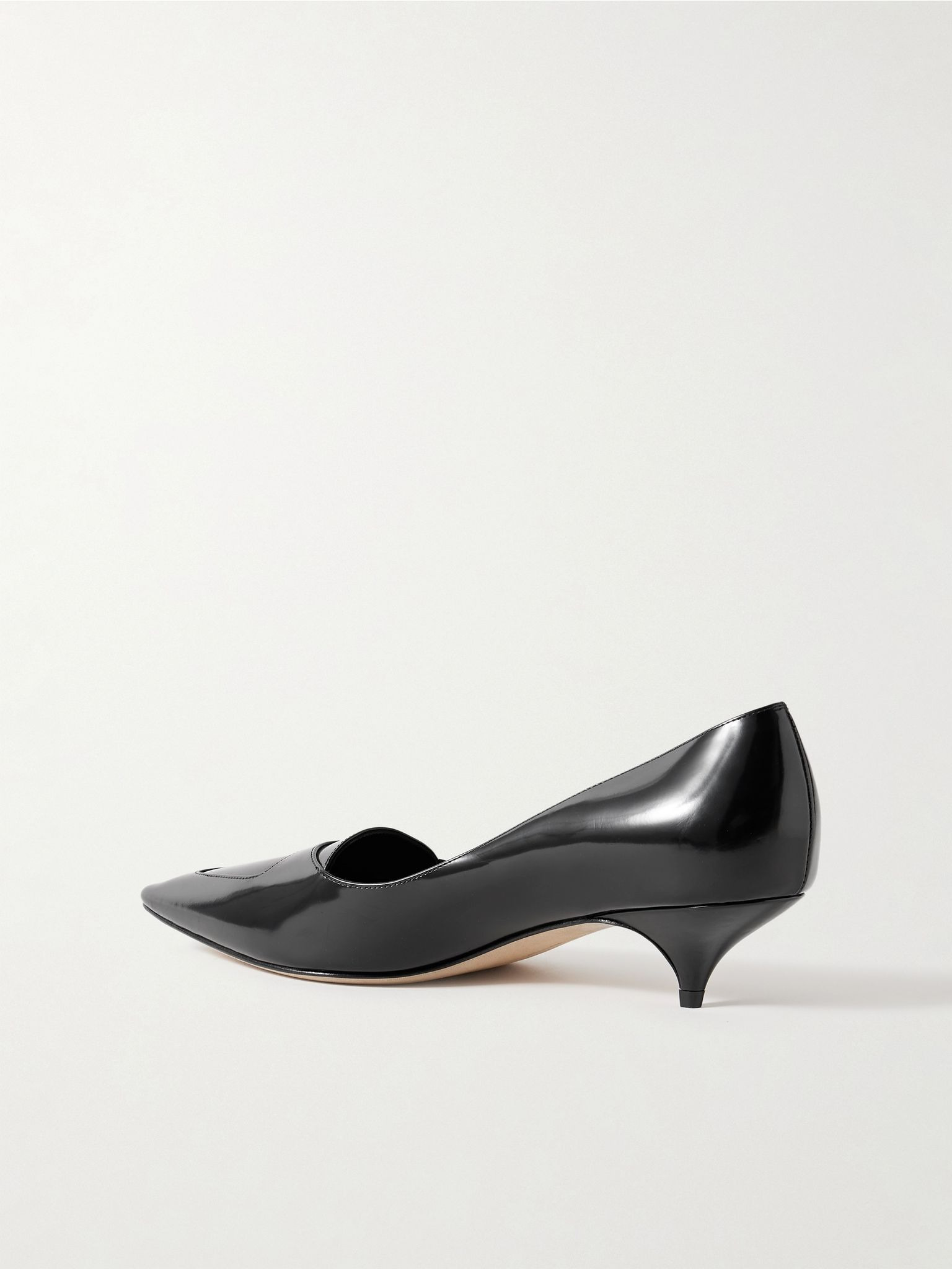 Viv glossed-leather pumps Black - 3