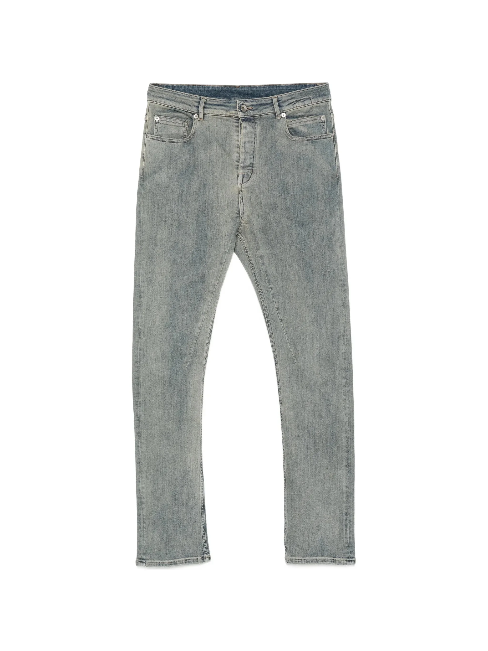 Rick Owens Drkshdw Detroit Faded-effect Five-pocket Jeans - 1