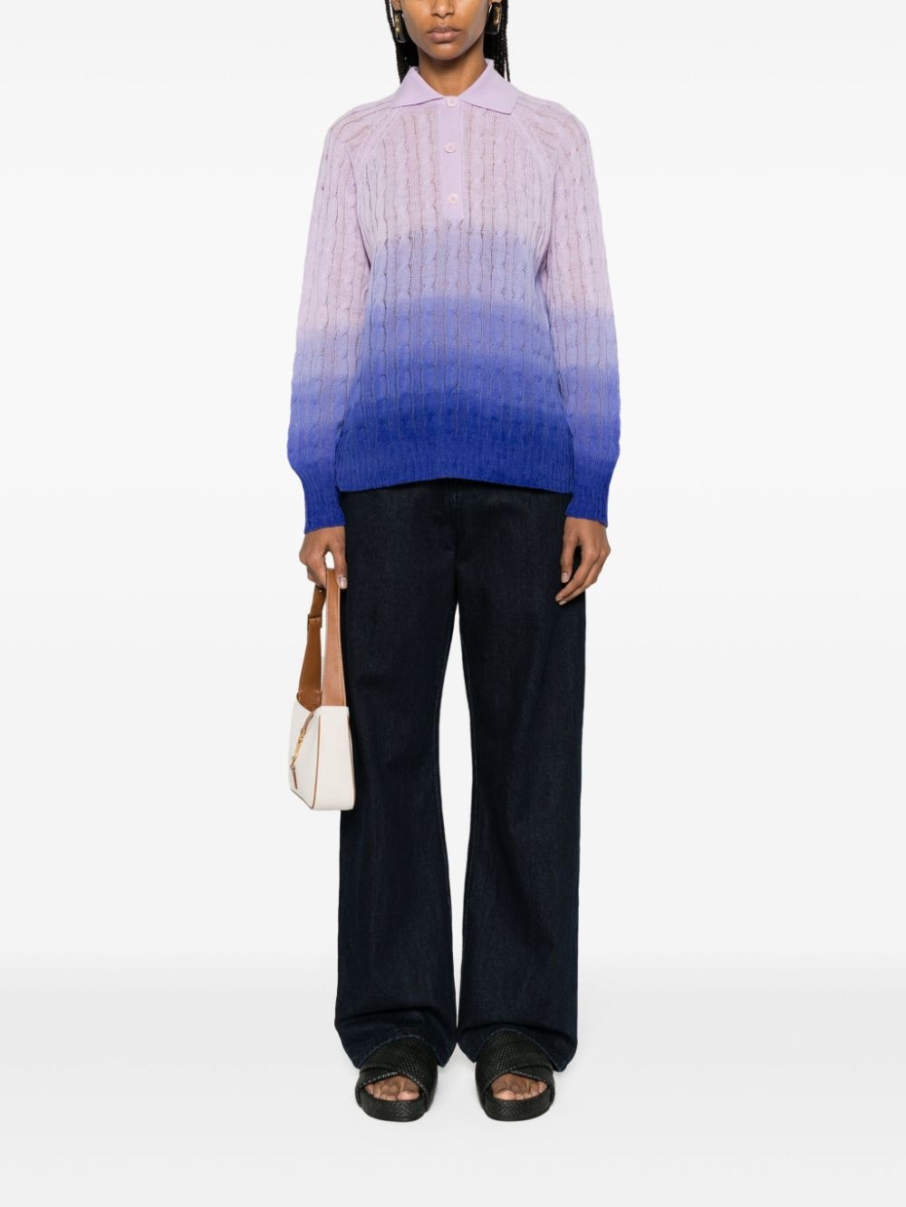 ombrÃ©-effect wool jumper - 2