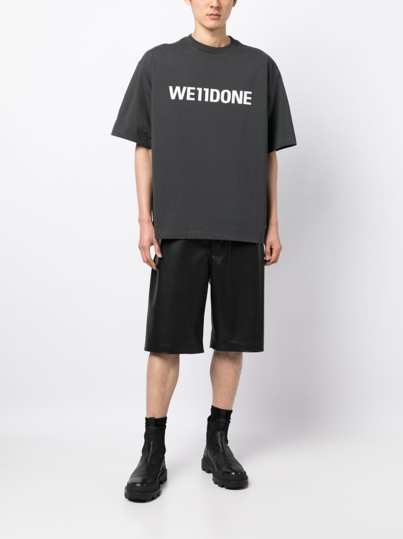 We11done logo-print cotton T-shirt outlook