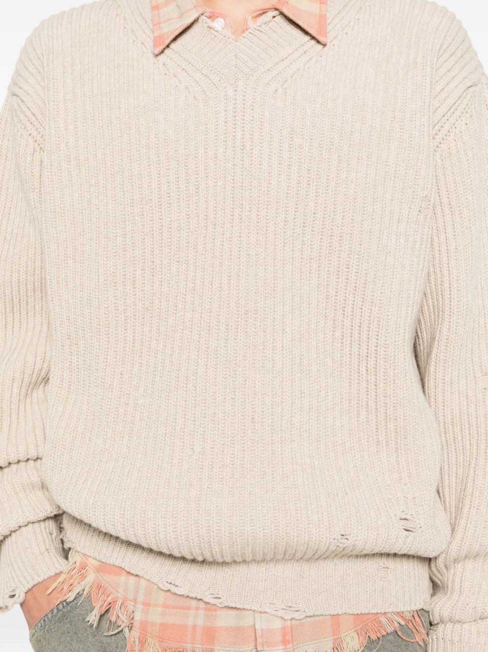 v-neck sweater - 5