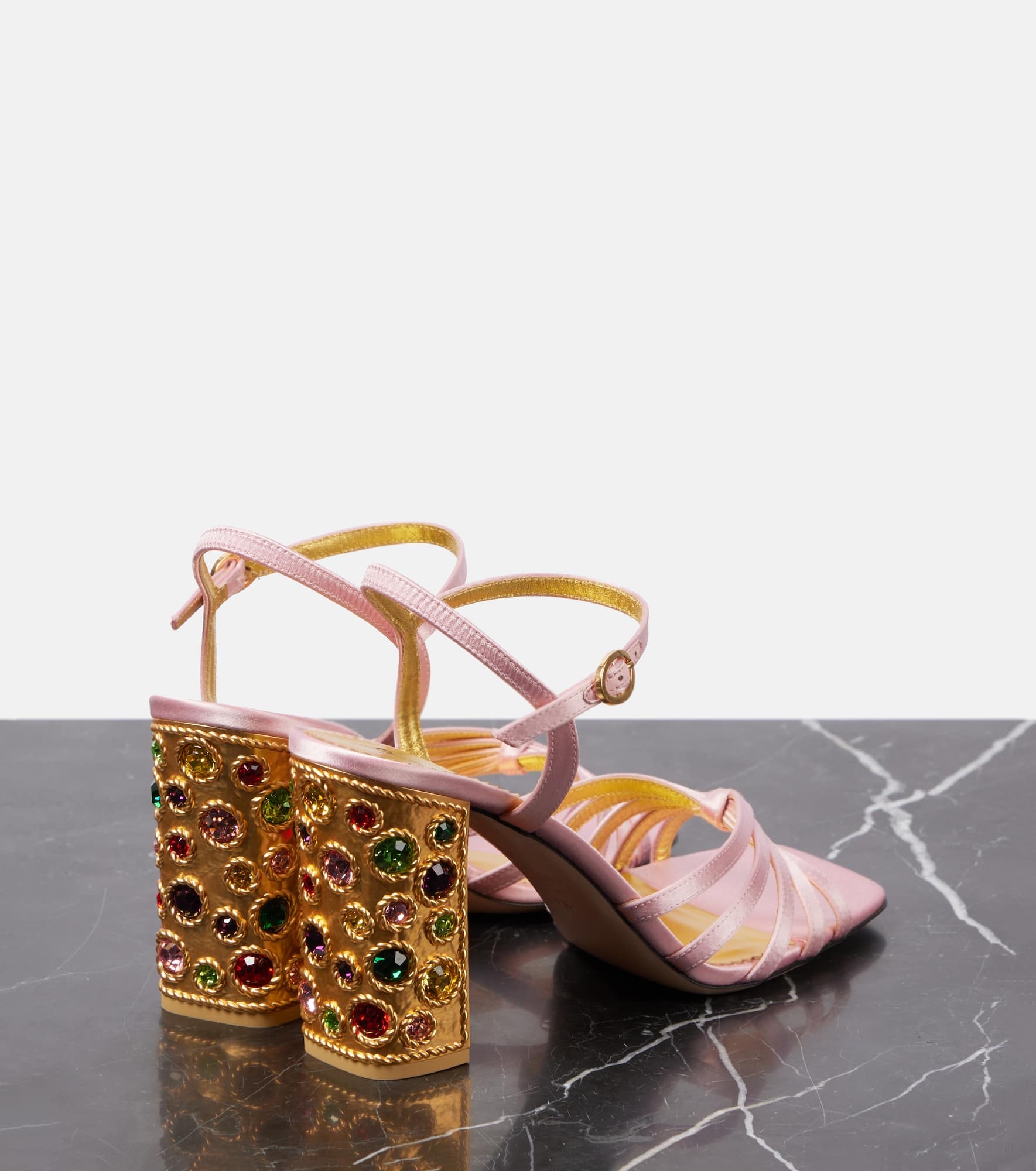 Preshoes 90 embellished satin sandals - 2