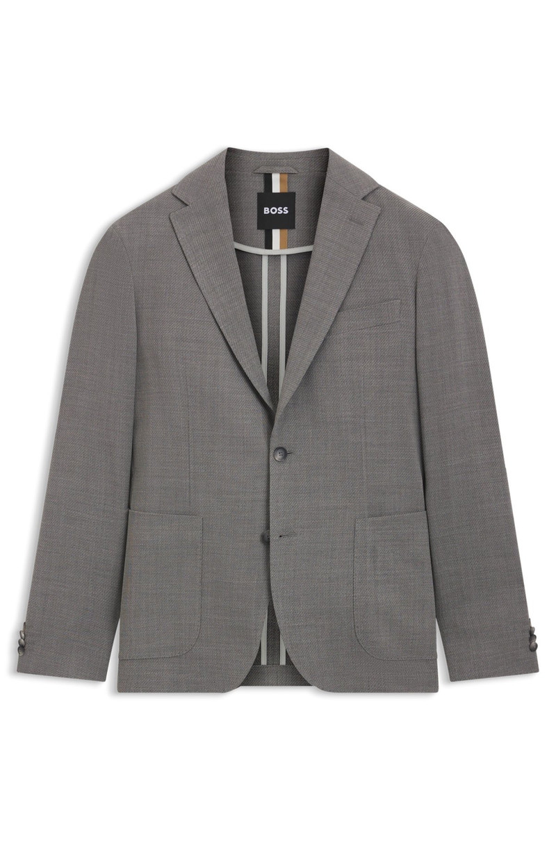 PATTERNED SLIM-FIT JACKET IN COMFORT-STRETCH CLOTH 1