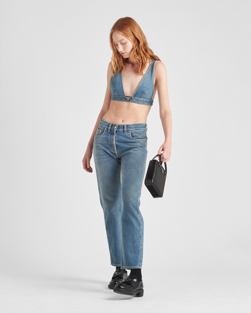 Prada Organic denim top outlook
