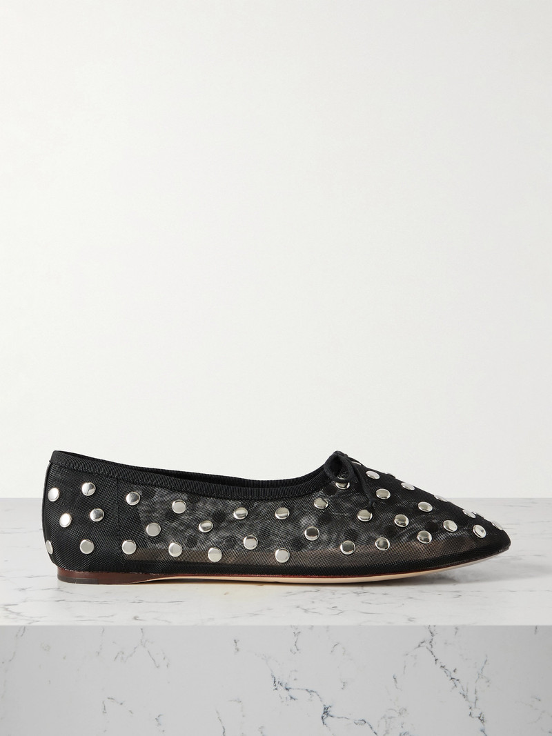 Landon Studded Mesh Ballet Flats 1