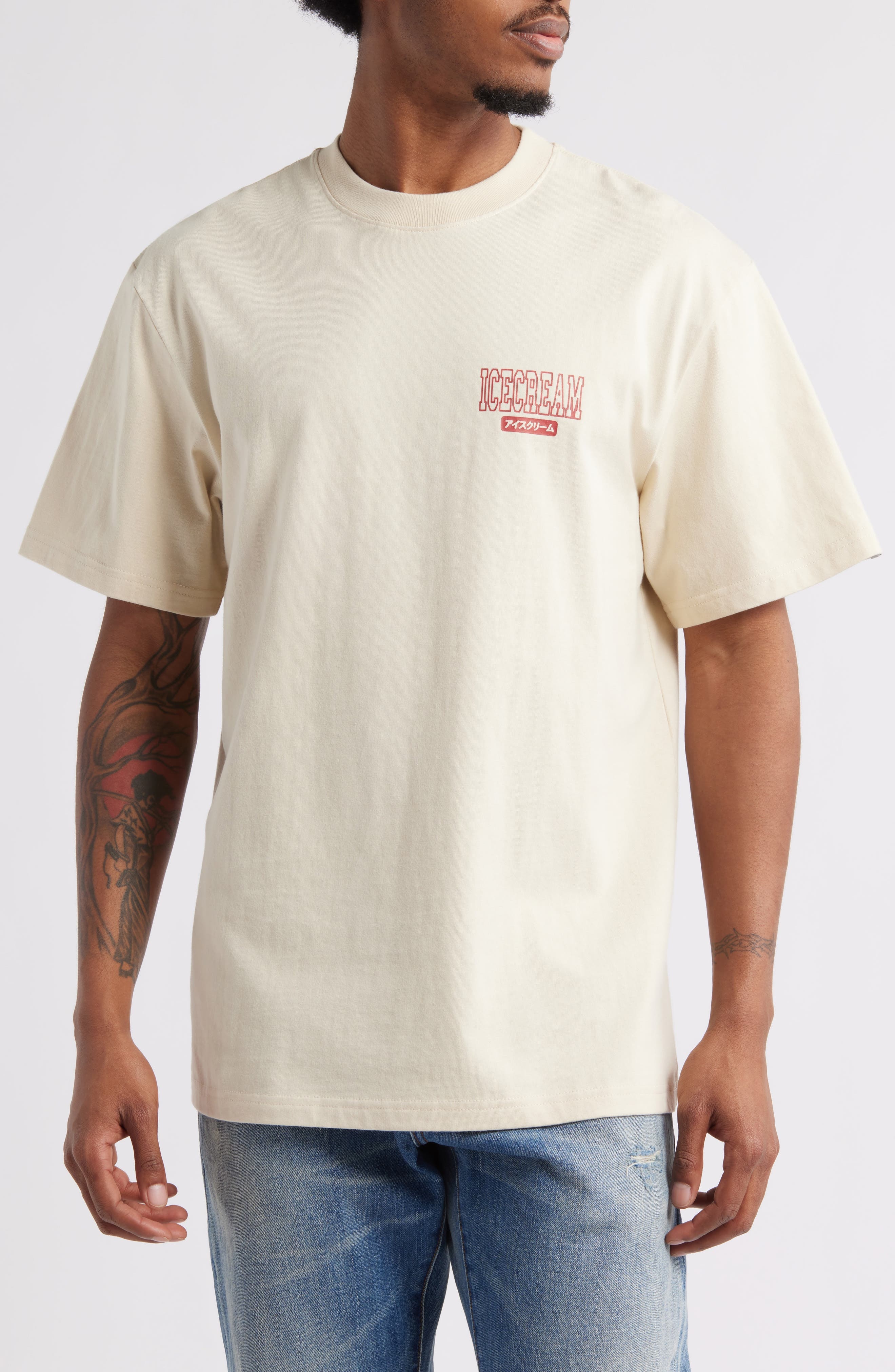 ICECREAM Explosion Oversize Graphic T-Shirt in Fog at Nordstrom - 1