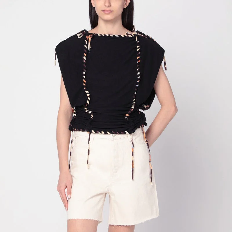 Isabel Marant Top Zohra Black In Cotton Women - 1