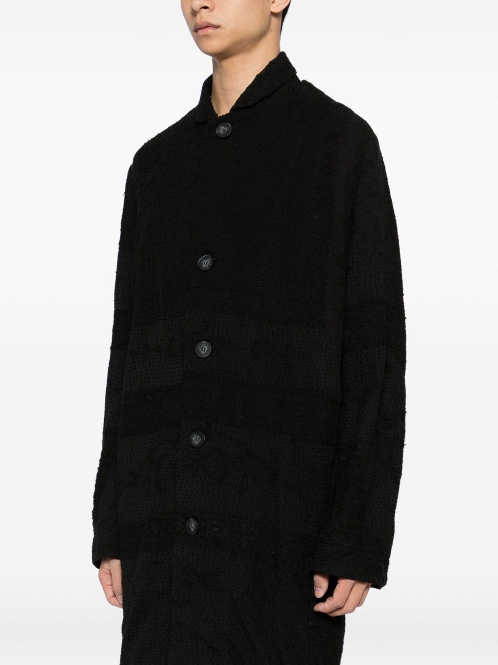 backed lace pacho coat - 3