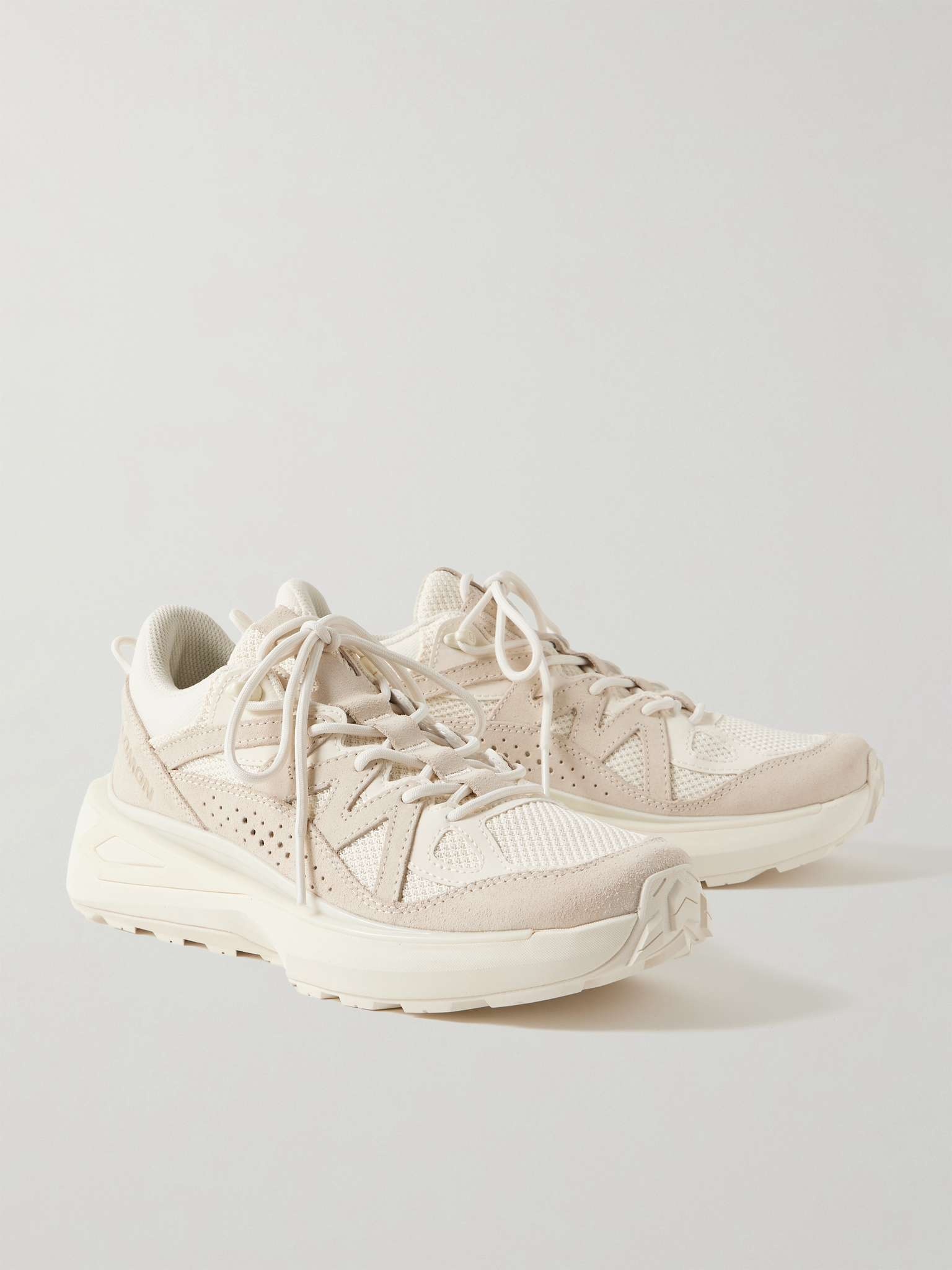 Odyssey ELMT Suede-Trimmed Mesh Sneakers - 4