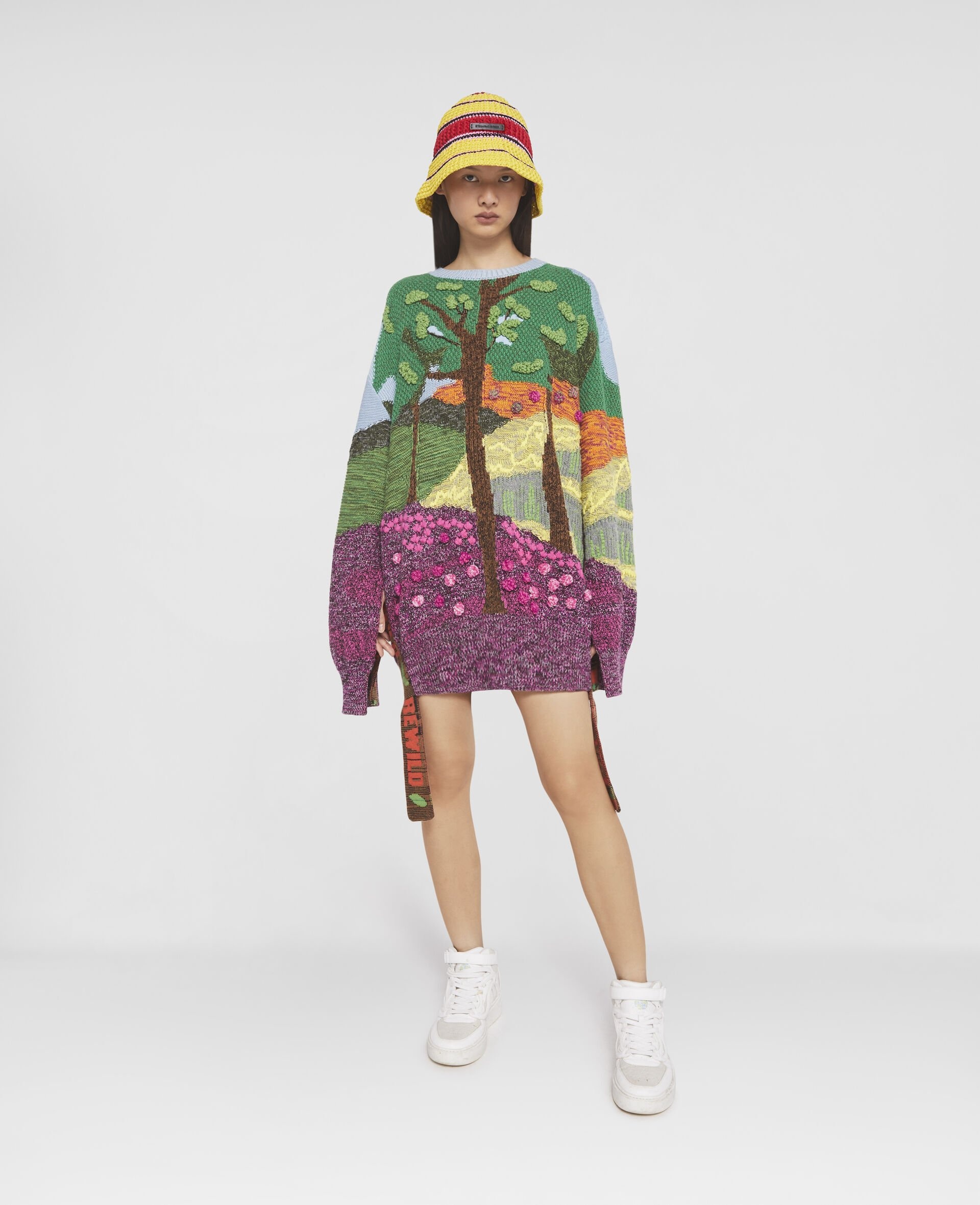 'Tree of Life' Jacquard Knit Jumper - 2