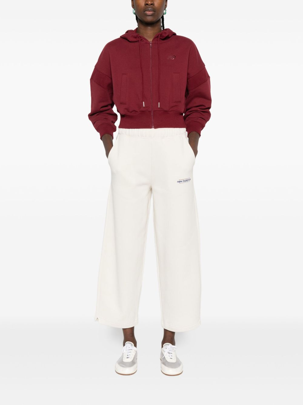 hooded zip-up hoodie - 2