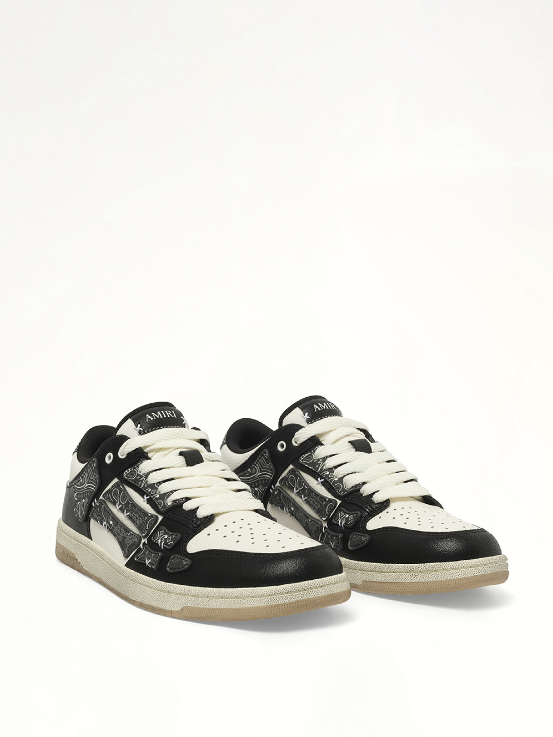 Bandana Skeleton Top Low Sneaker in Black - 2