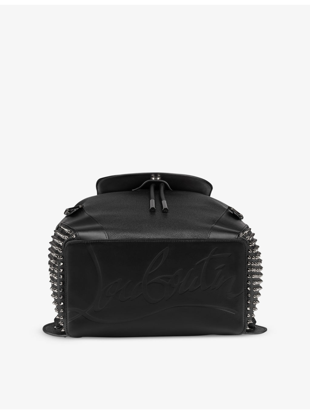 Funky spike-embellishment leather backpack - 5