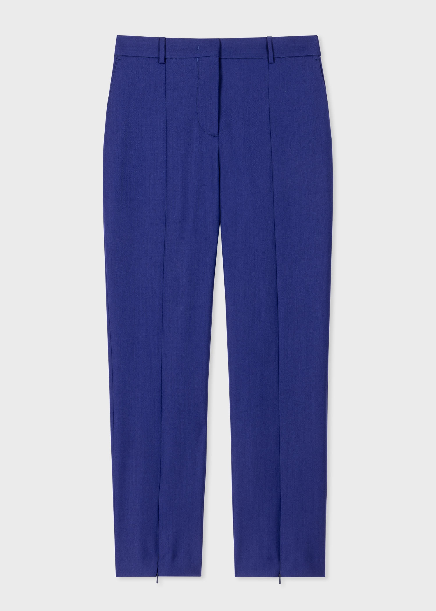 Cobalt Blue Wool Trousers - 1