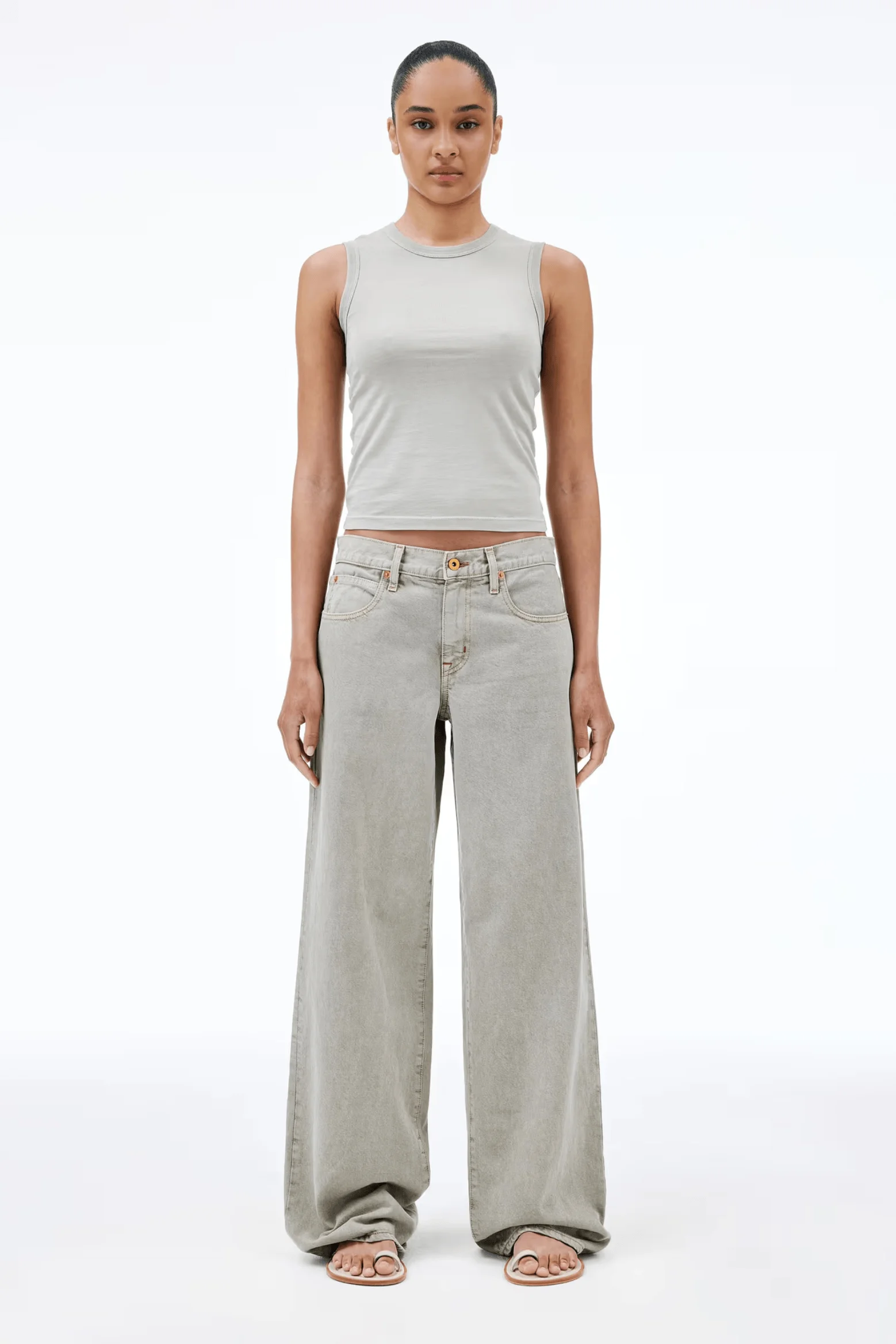 MICA LOW RISE WIDE LEG JEAN - 1