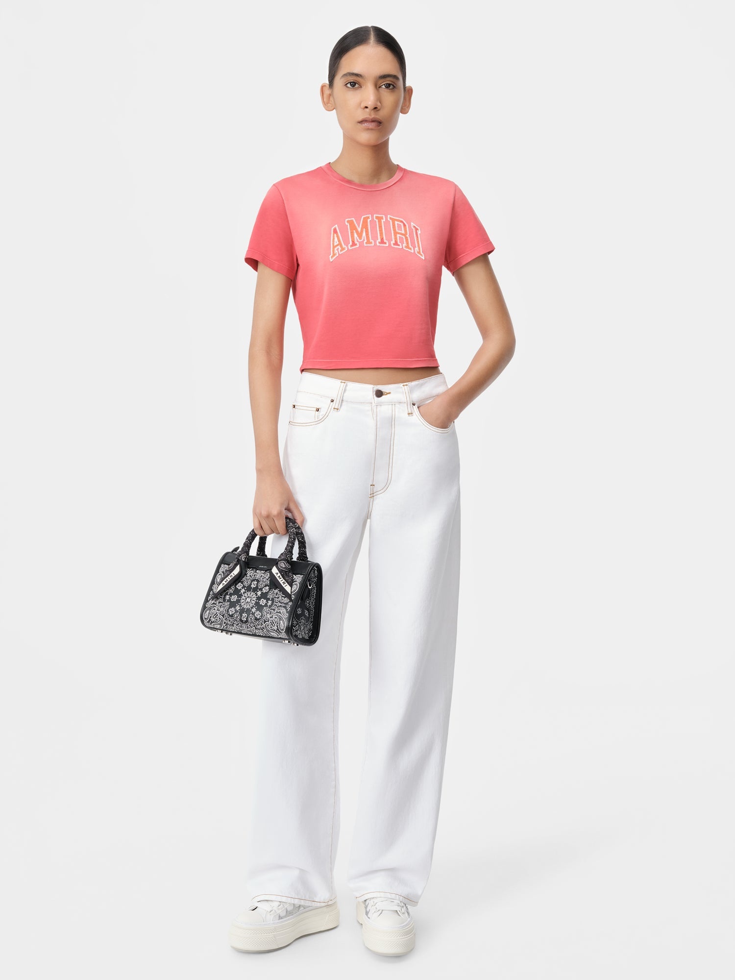 WOMEN'S AMIRI VINTAGE BABY TEE - 2