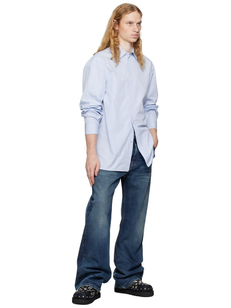 TOGA VIRILIS Black Eyelet Metal Sabot Slip-on Loafers outlook