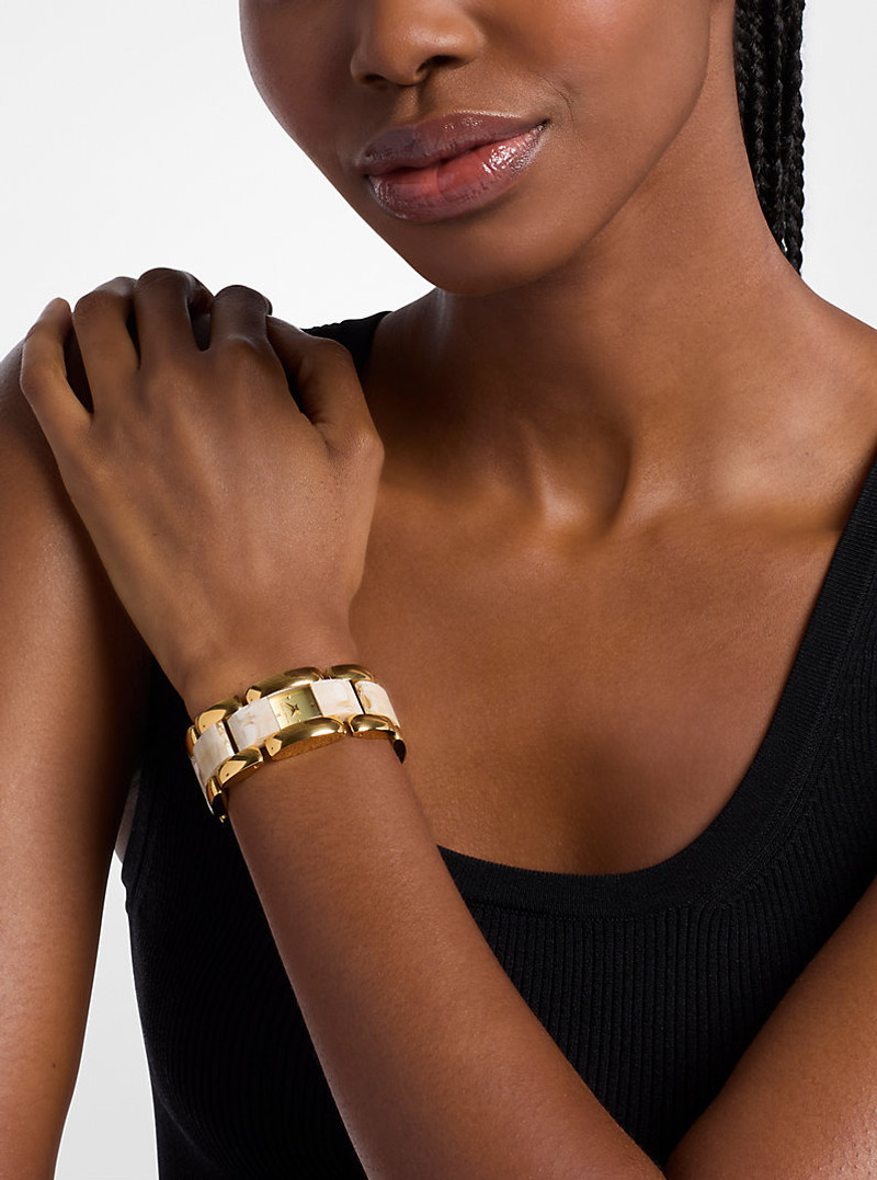 Petite Darrington Gold-Tone and Tortoiseshell Acetate Watch 6