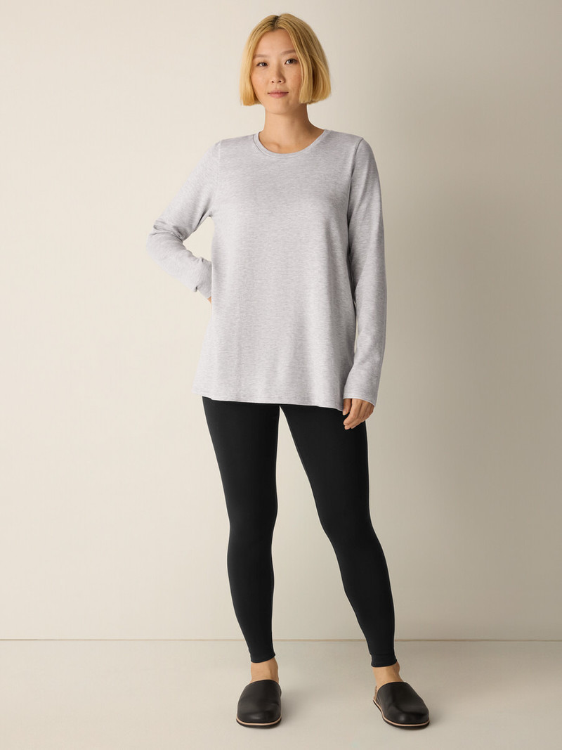 Striped Cozy Brushed Terry Long Top 7