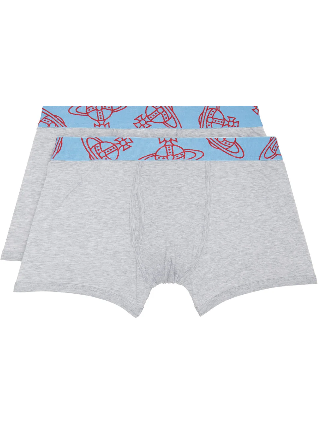 Two-Pack Gray Band Boxer Briefs - 1