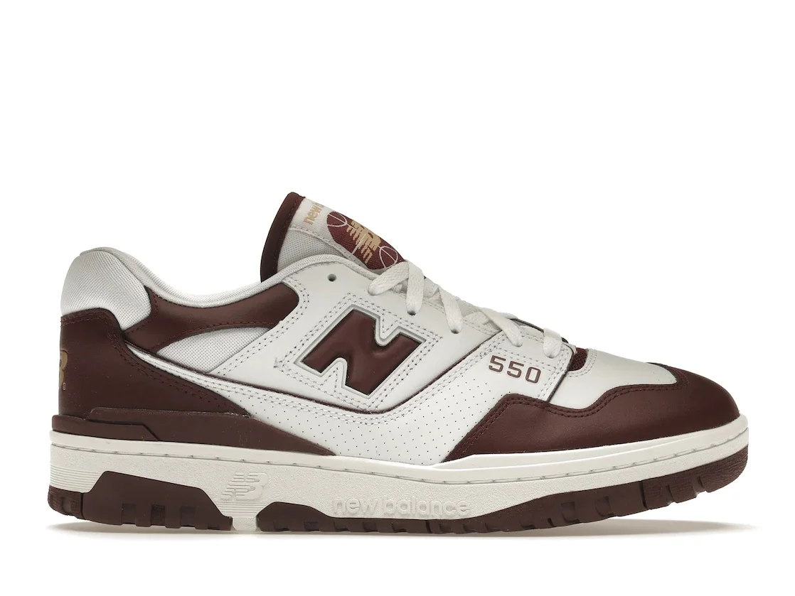 New Balance 550 White Burgundy - 1