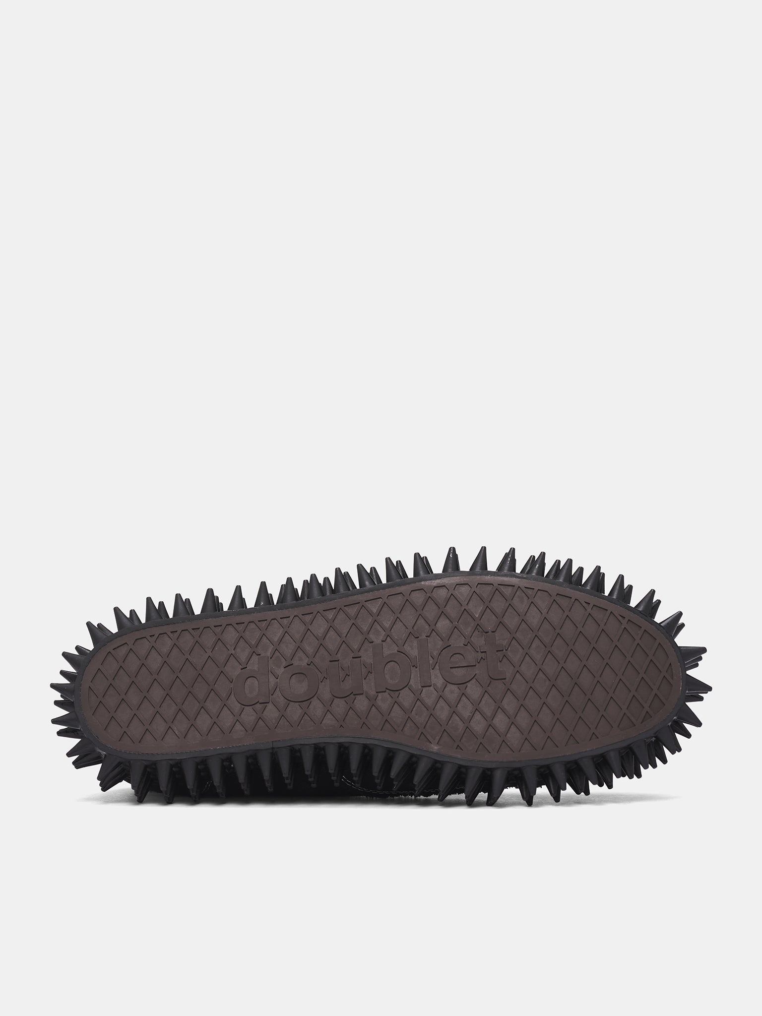 Black Canvas Spiky Sneakers - 6