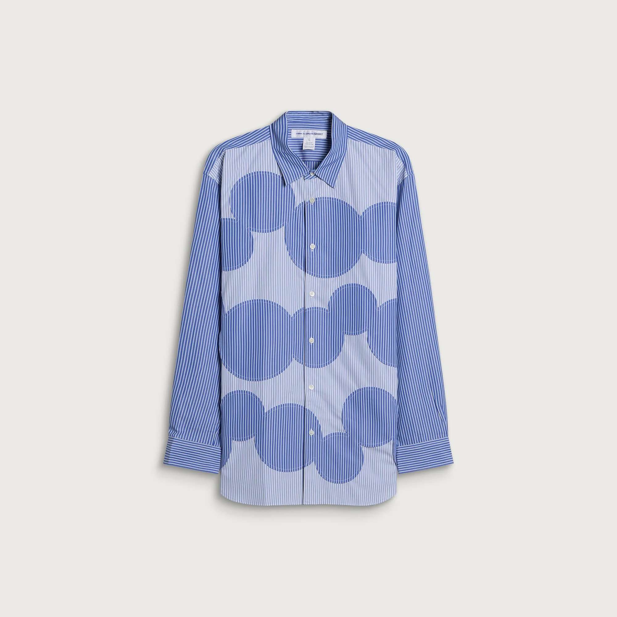 Comme des Garçons SHIRT Cutout Stripe Shirt - 1