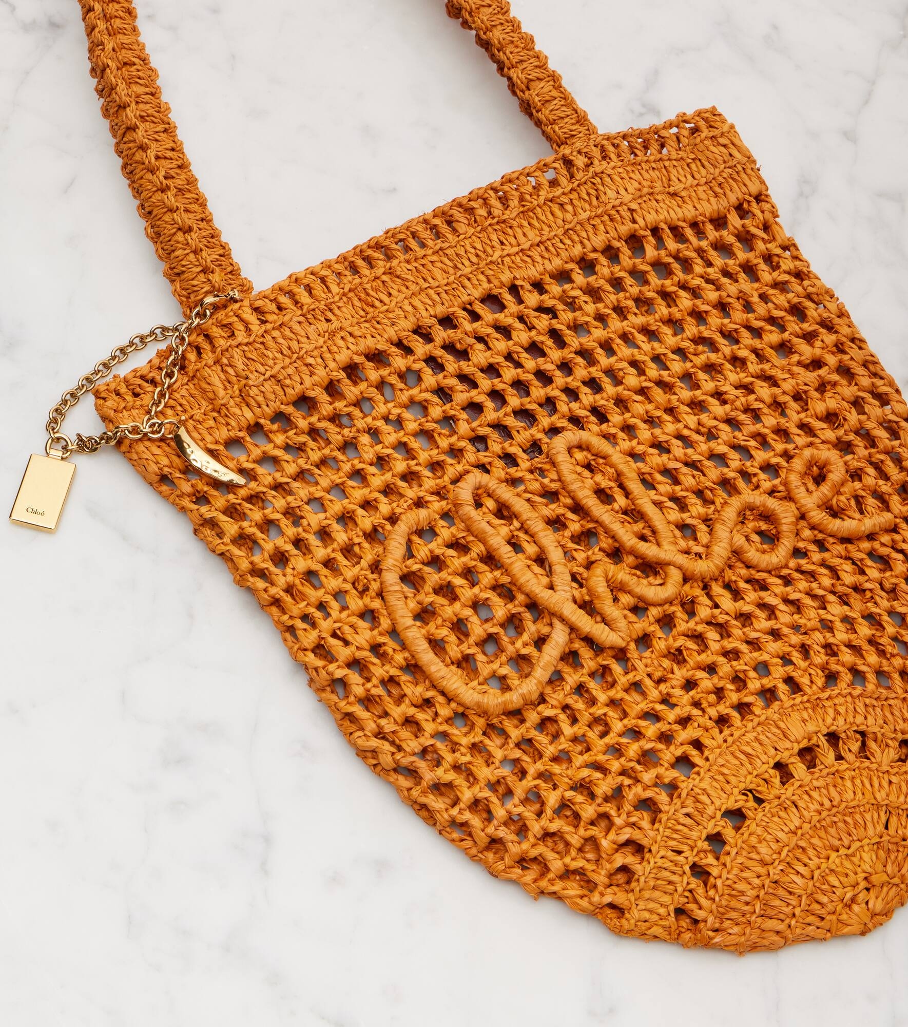 Summer Banana raffia tote bag - 6