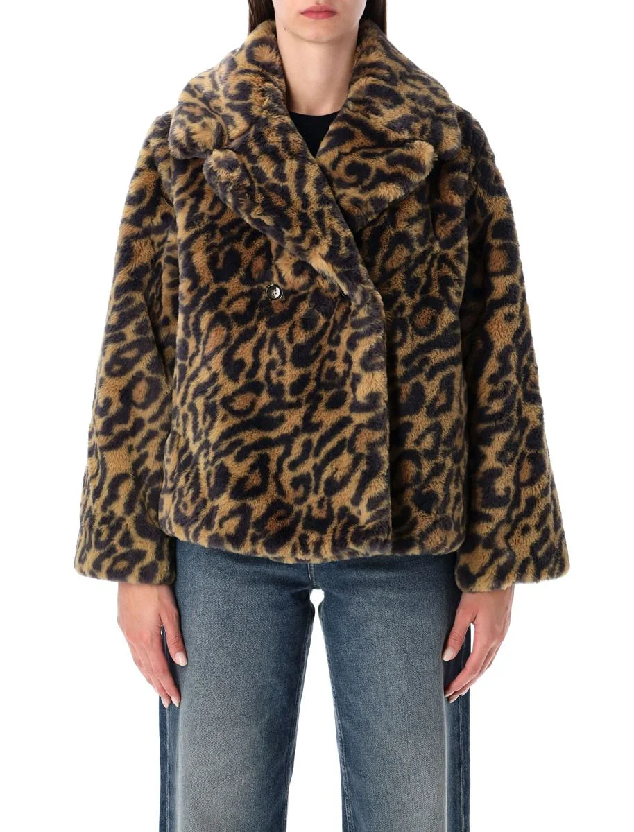 A.P.C. Leopard-Print Faux Fur Johanna Coat A.P.C - 1
