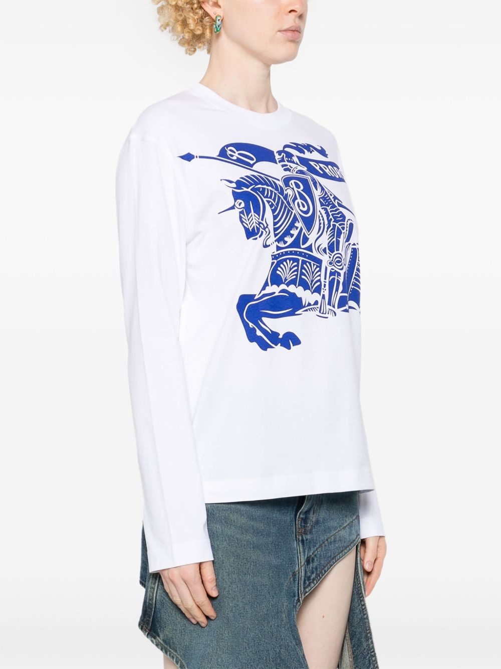 Burberry Equestrian Knight-motif cotton T-shirt | REVERSIBLE