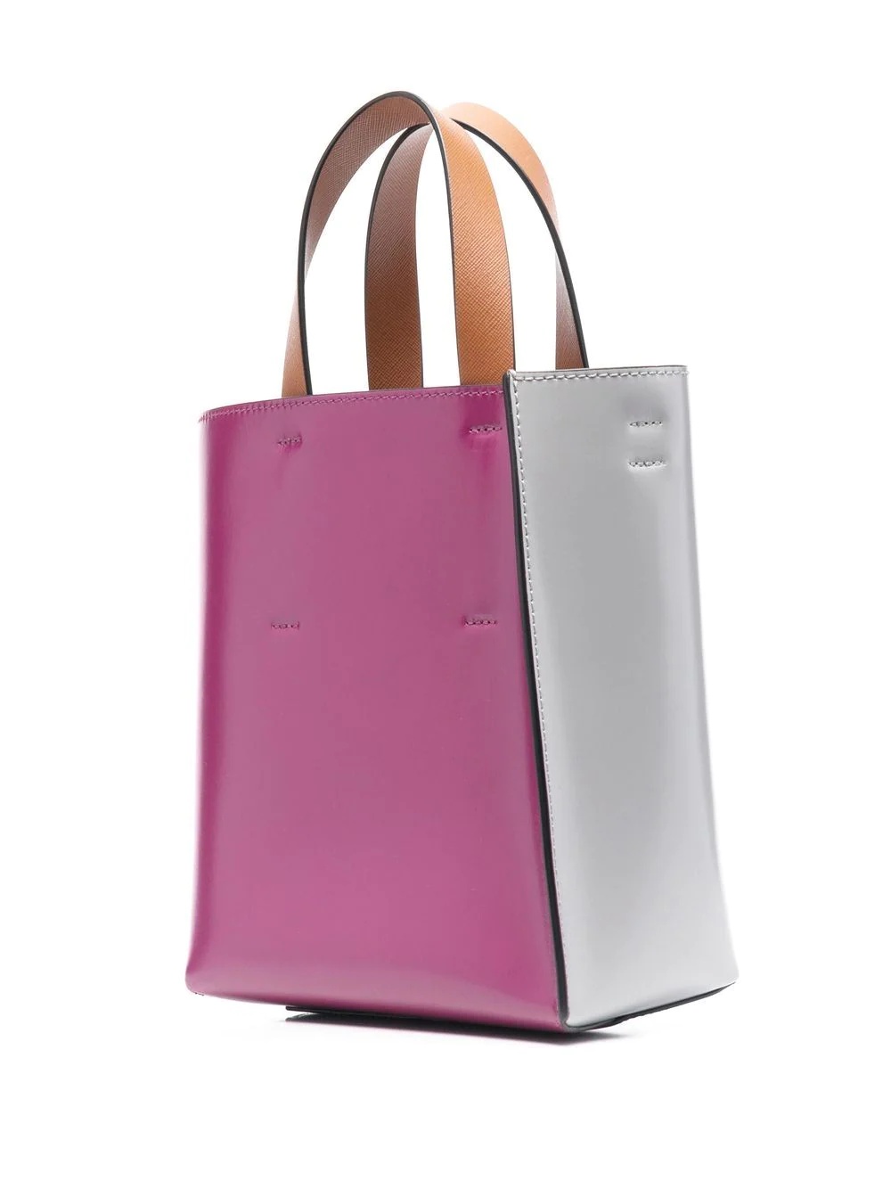 two-tone tote bag - 4