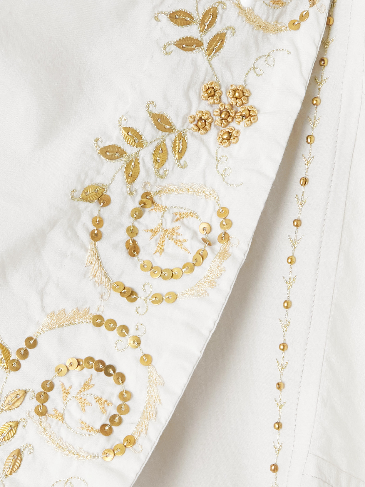 Rachel Embellished Embroidered Cotton And Silk-blend Kaftan - 4