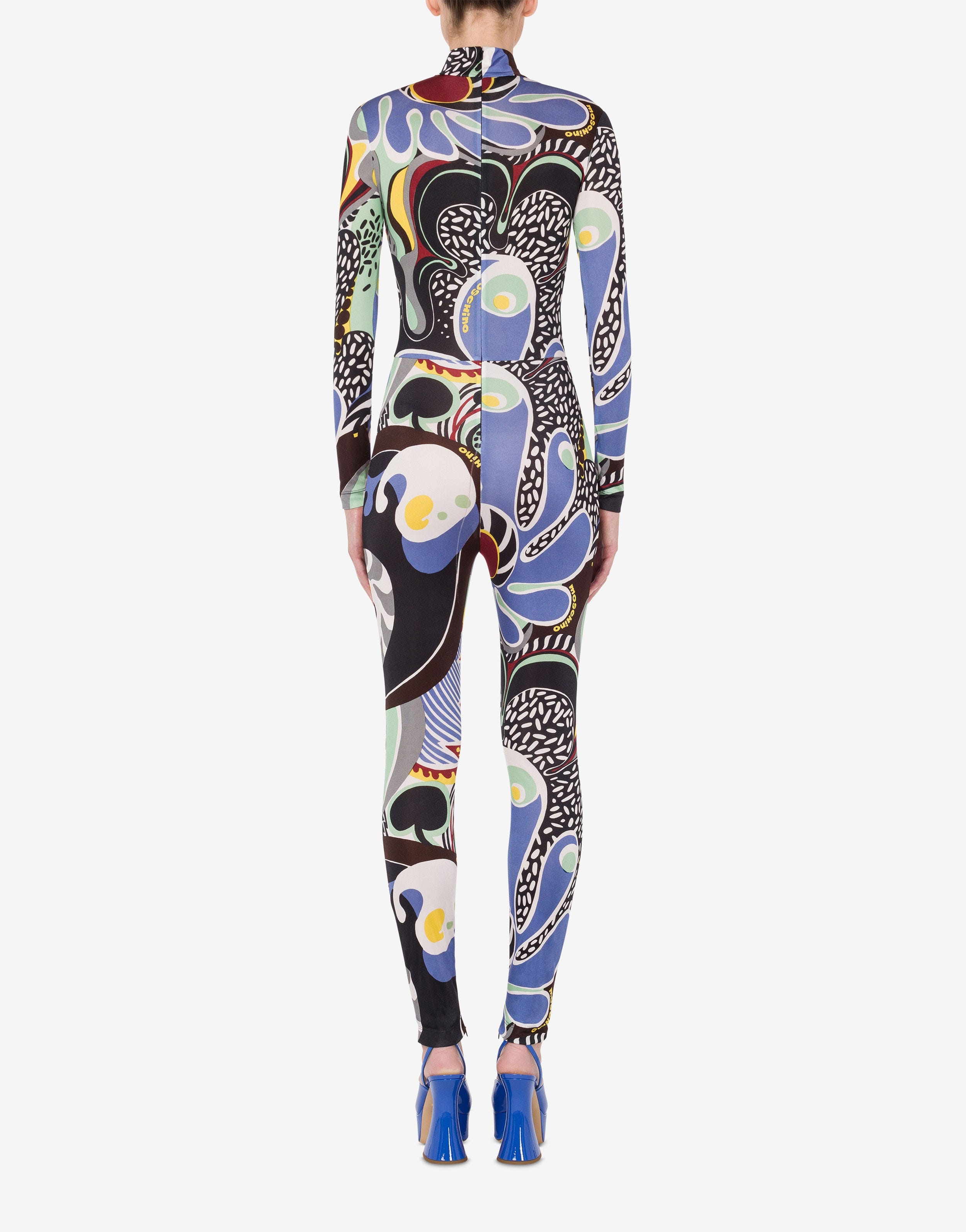 PSYCHEDELIC PRINT PLAITED JERSEY JUMPSUIT - 3