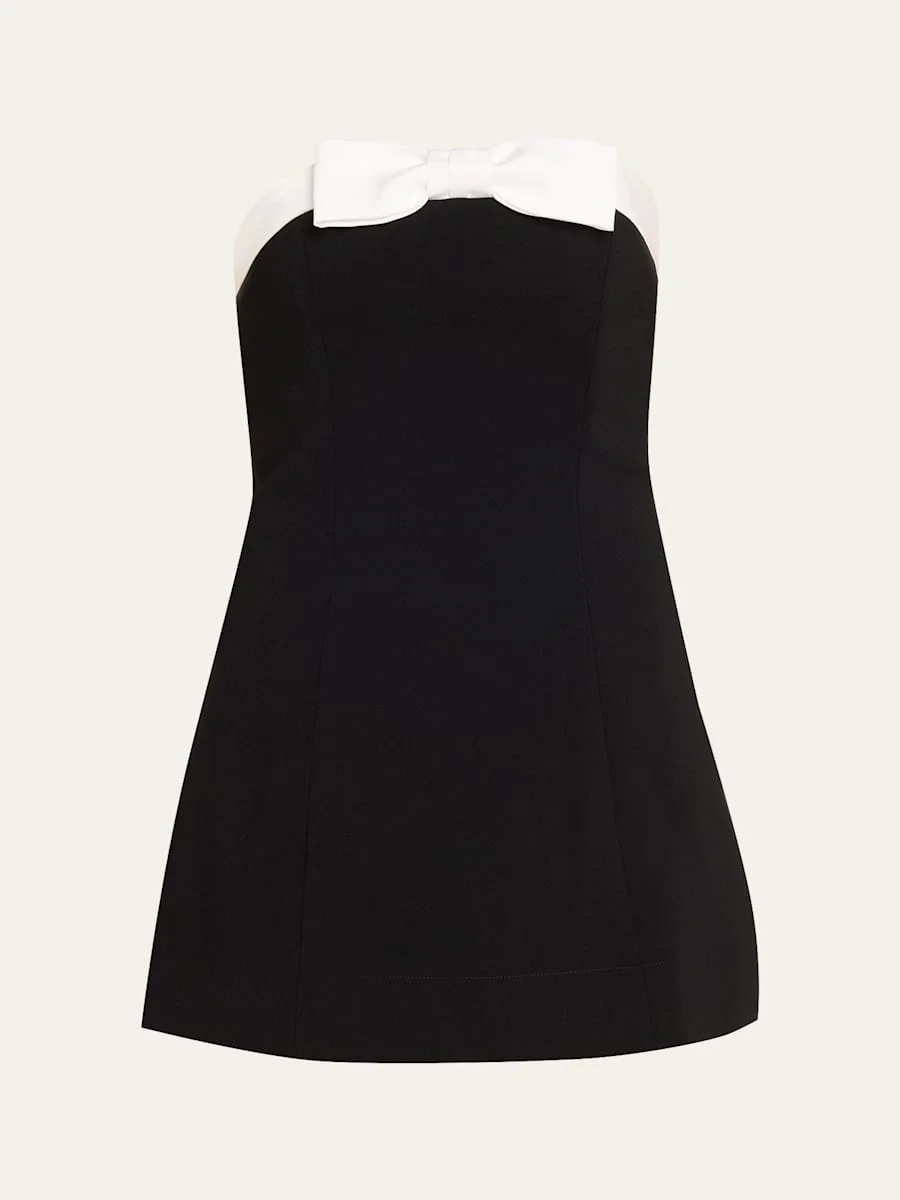 Katya Sculpted Bow Romper - 1