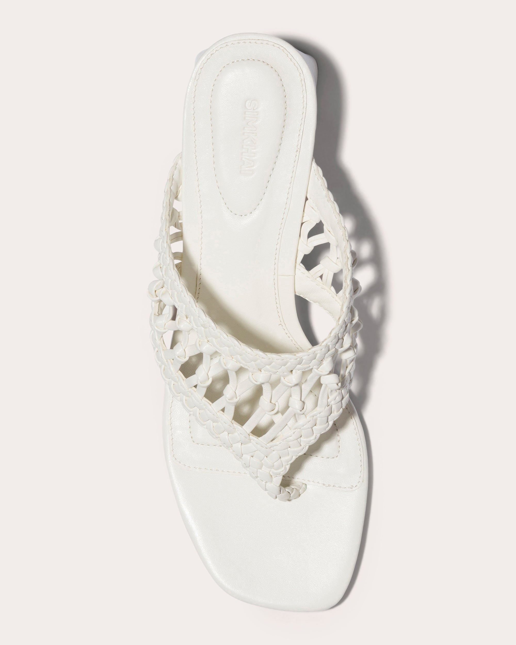 Alia Woven Leather Block-Heel Sandal - 4