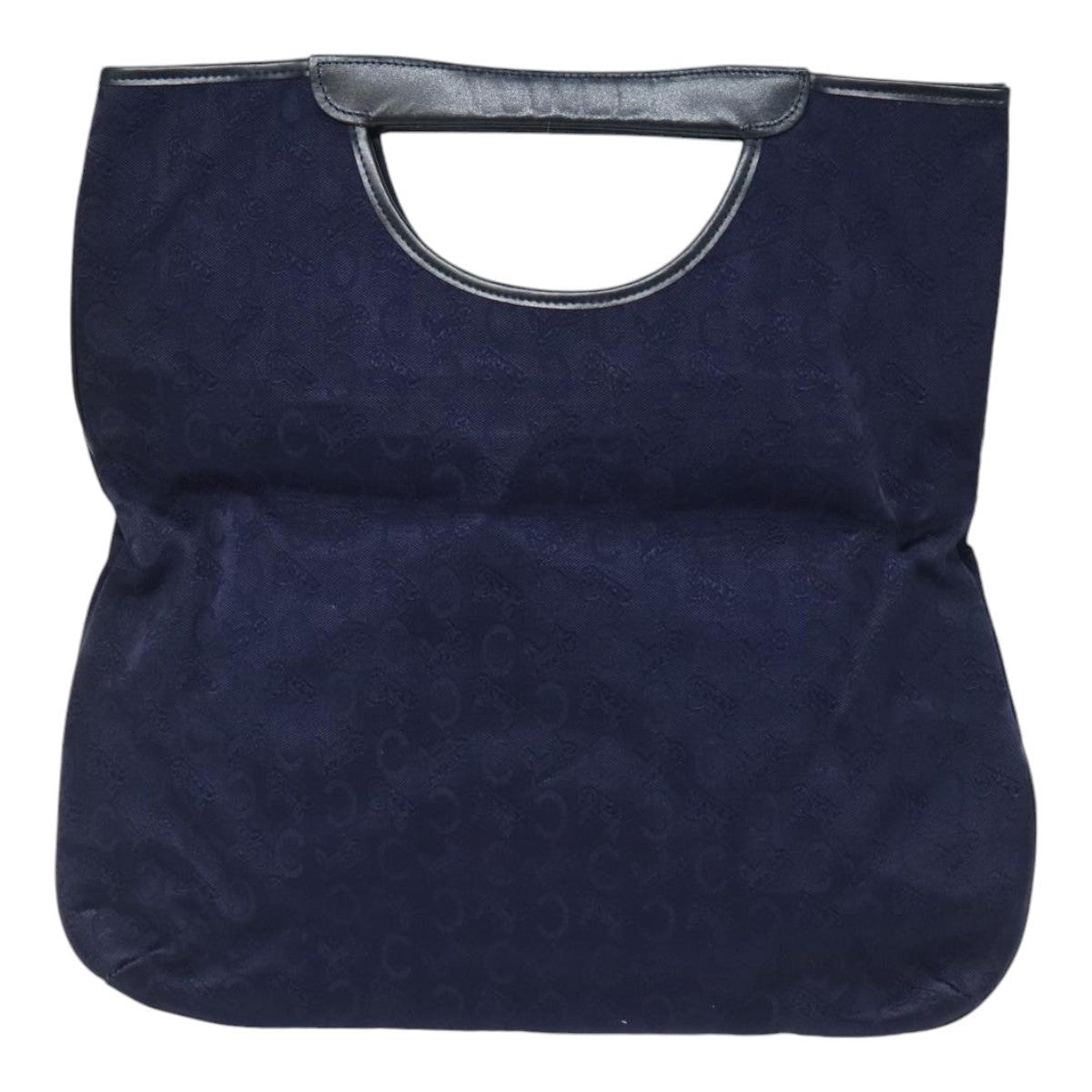 CELINE C Sulky Hand Bag Canvas Leather Navy - 2