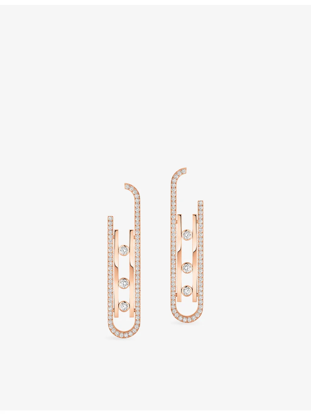 Move 10th 18ct Gold And 1ct Diamond Earrings - 1