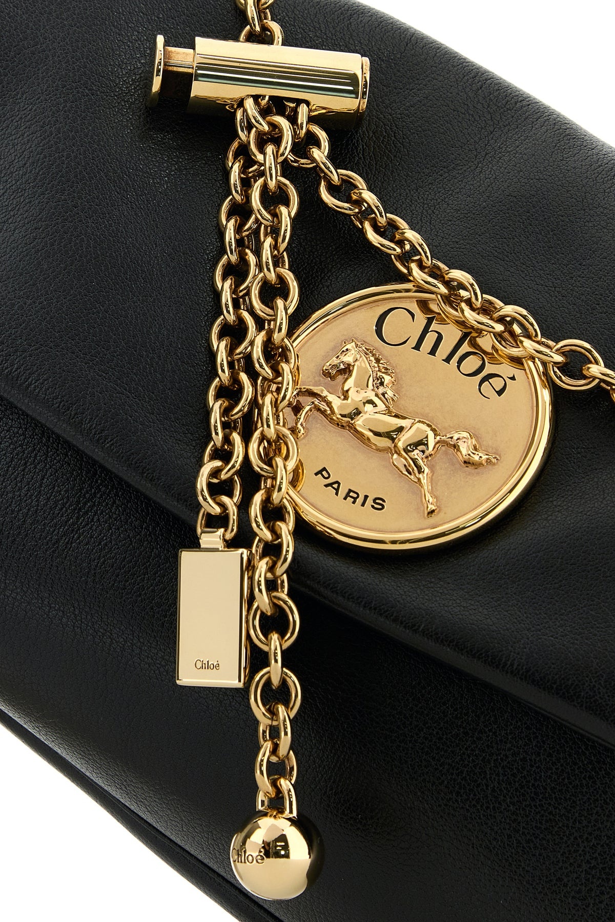 Black leather Heritage shoulder bag - 4