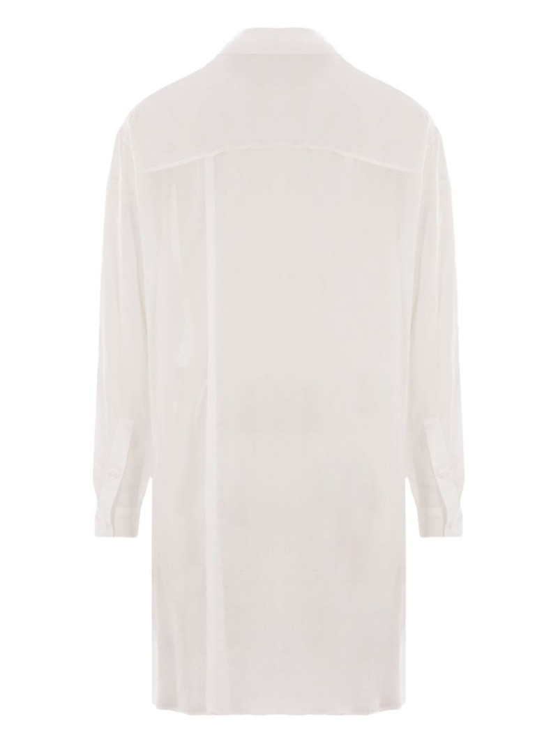 Yohji Yamamoto semi-sheer shirt outlook