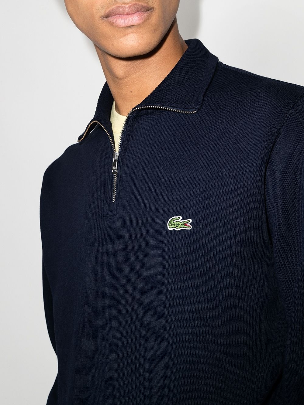 logo-embroidered high-neck sweatshirt - 4