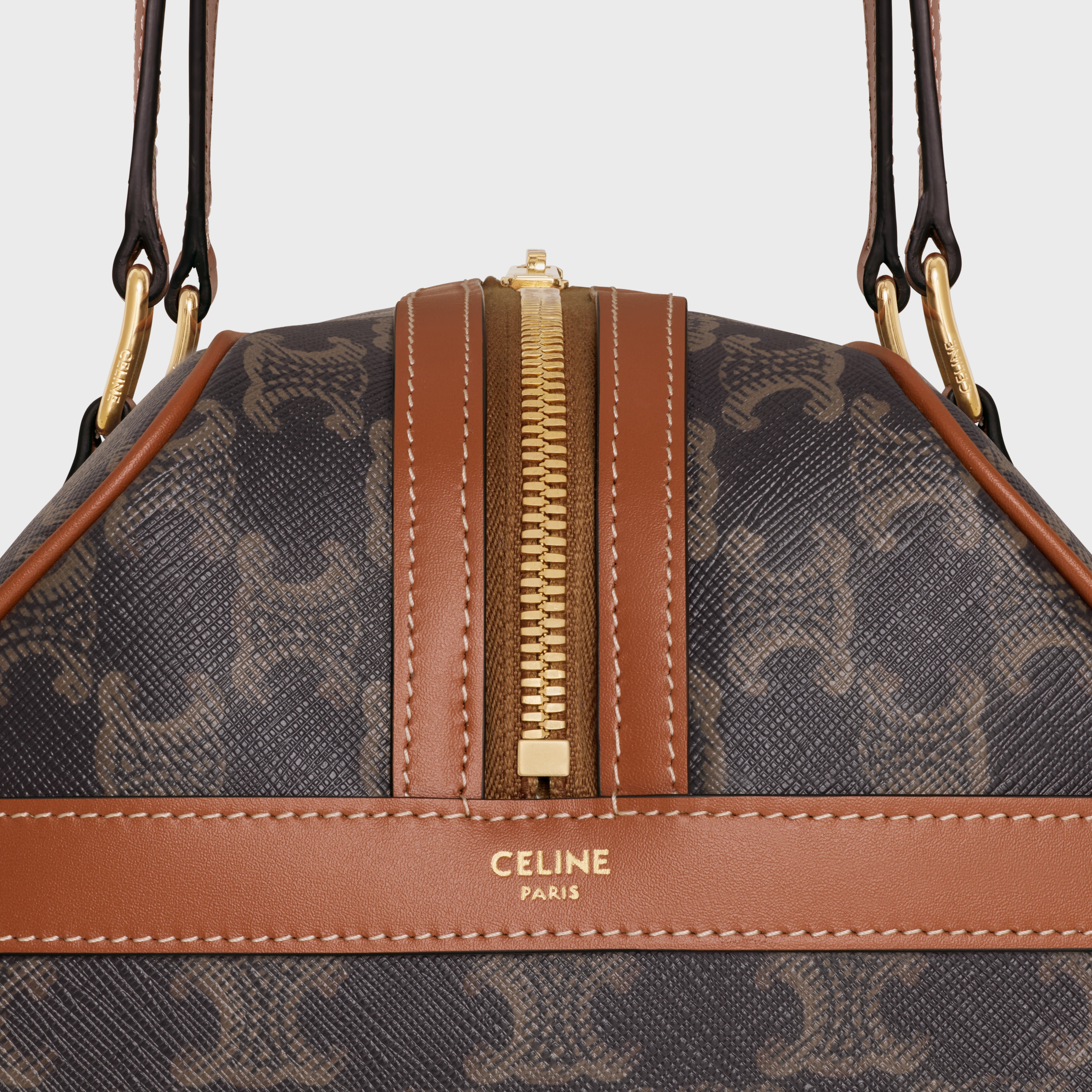 GYM BAG in TRIOMPHE CANVAS & CALFSKIN - 4