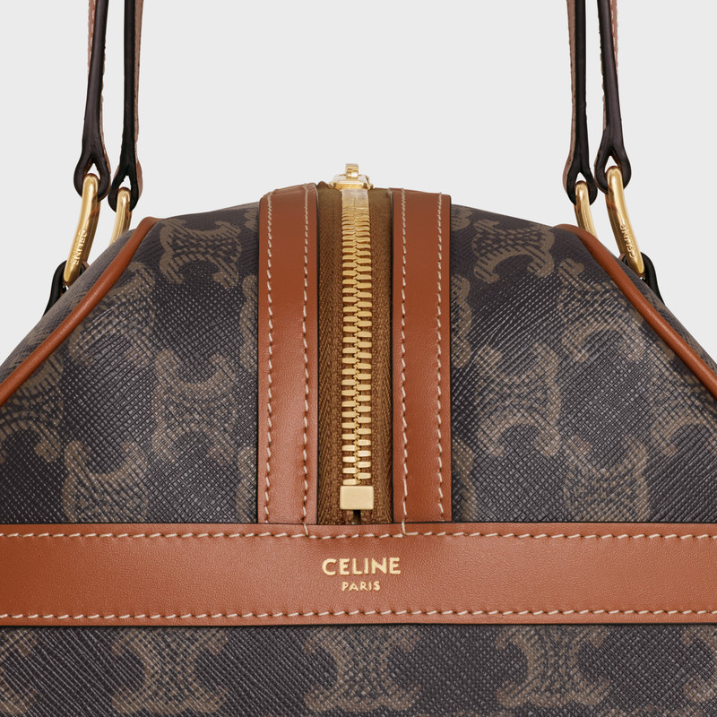 GYM BAG in TRIOMPHE CANVAS & CALFSKIN 4