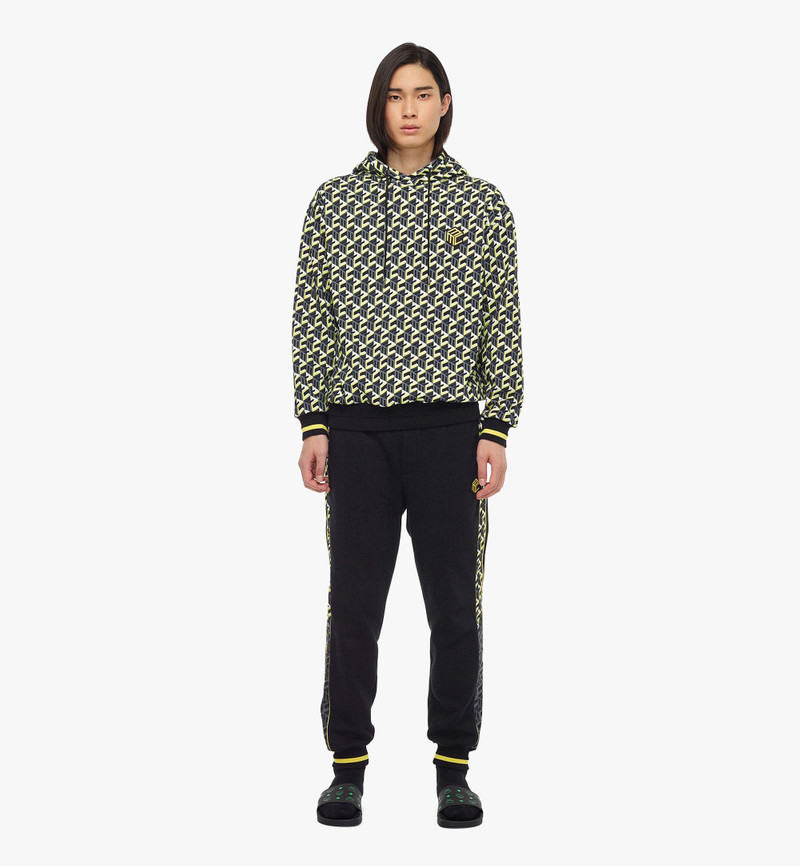 MCM Men’s Cubic Monogram Print Hoodie in Organic Cotton outlook
