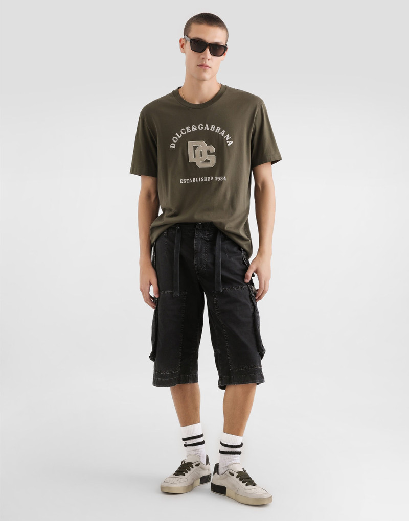 Dolce & Gabbana Cotton t-shirt with print and embroidery outlook