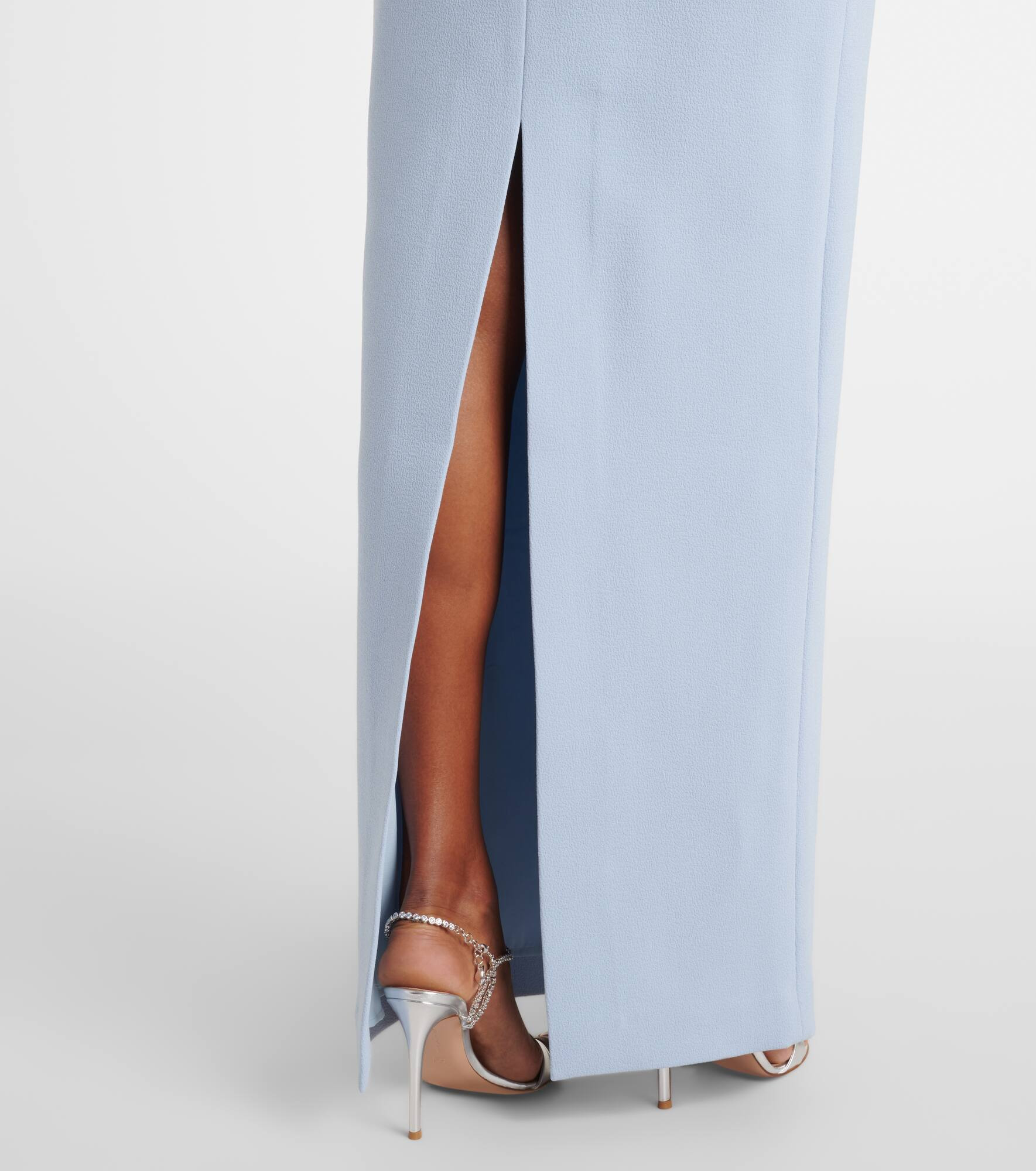 Bow-detail embellished crêpe gown - 5