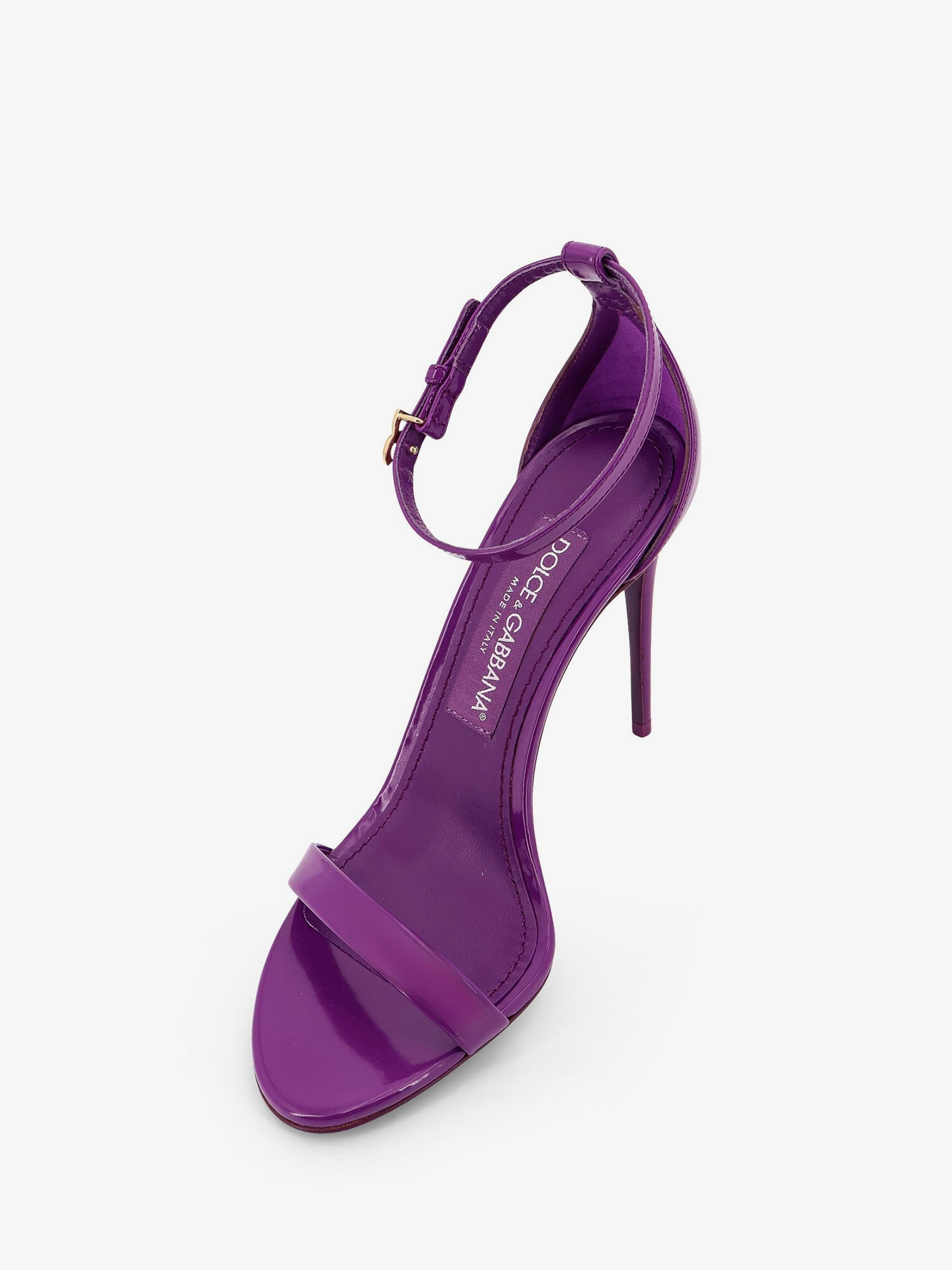 Dolce & Gabbana Keira Patent Leather Sandals - 4