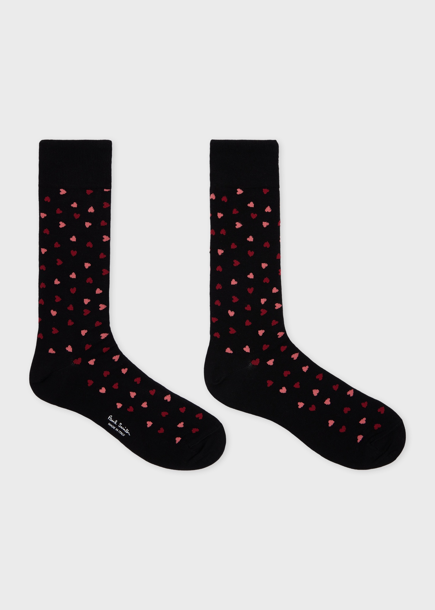 Black Cotton-Blend Heart Socks - 2
